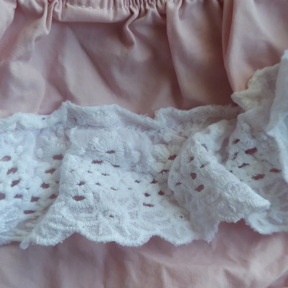 🎁 10/$25  Pink 9 month romper with halter neck and ruffle butt